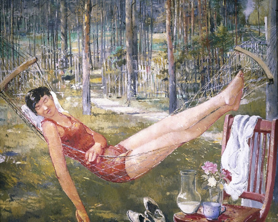 Пименов. «Женщина в гамаке», 1934.jpg