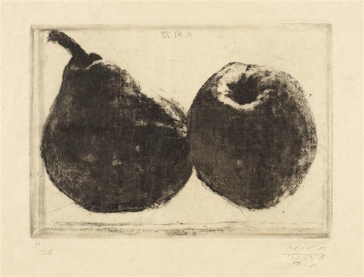 авигдор ариха pear-and-apple-1972.jpg!Large.jpg