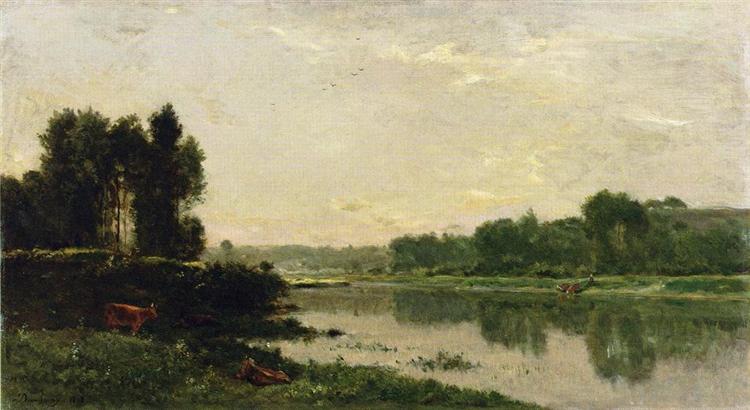 добиньи the-banks-of-the-river-1868.jpg!Large.jpg