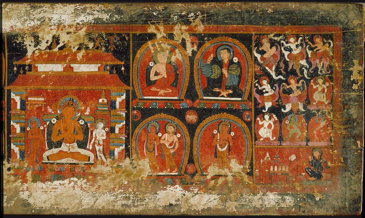 15Enshrined_Manjushri_with_Monks_and_Deities,_Cover_of_a_Prajnaparamita_.jpg