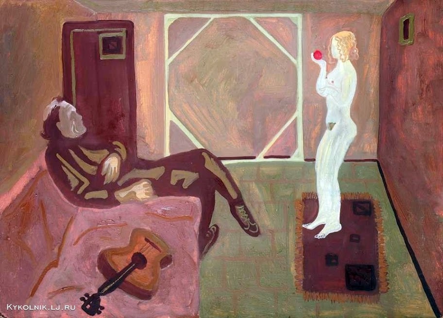1972 Попков Виктор Ефимович (Россия, 1932–1974) «Художник и модель».jpg