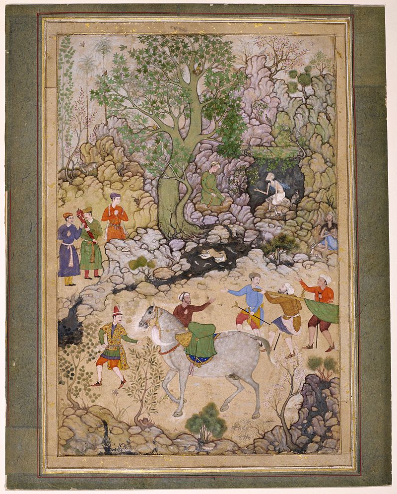 800px-Abd_al_Samad,_A_Prince_Visits_A_Hermit,_circa_1585-90,_Sadruddin_Aga_Khan_Collection.jpg