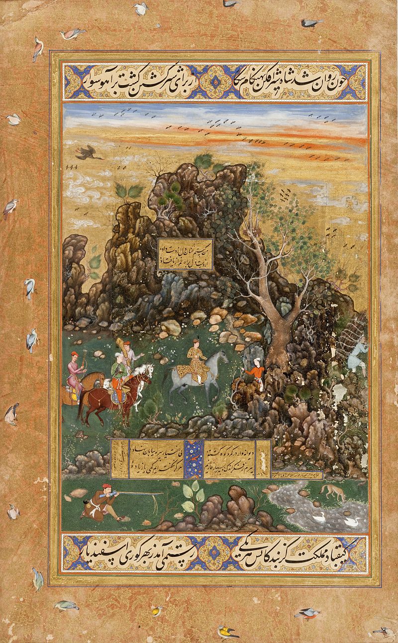 800px-Hunting_Scene,_dated_1591._Ascribed_to_'Abd_as-Samad_and_Muhammad_Sharif._.jpg