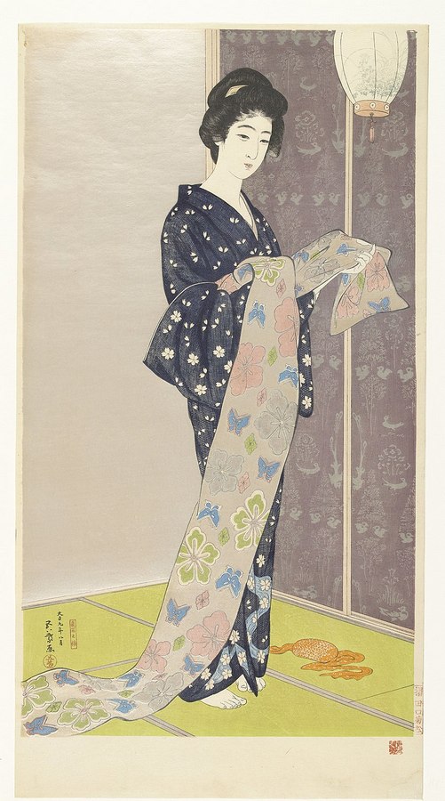 800px-Jonge_vrouw_in_een_zomer_kimono_Natsu_yosoi_no_musume_.jpg