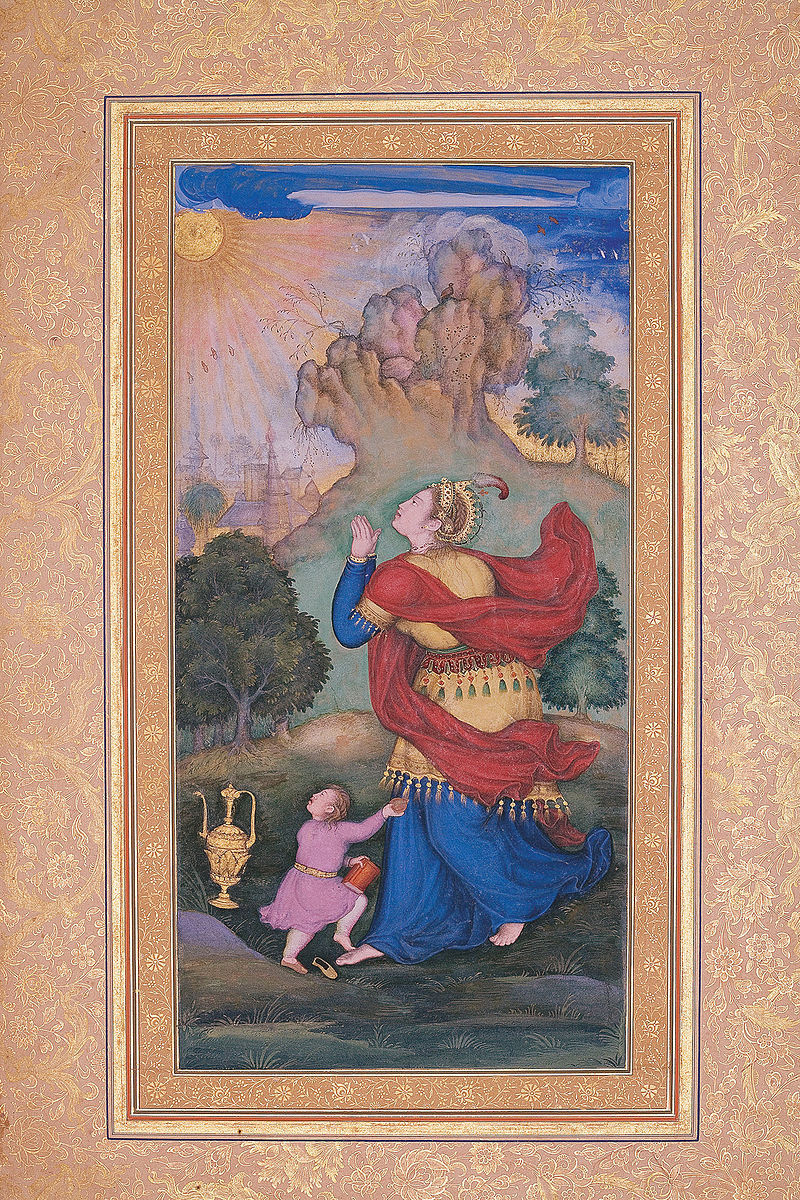 Basawan._Woman_Worshiping_the_Sun_Page_from_the_Gulshan_Album._1590-95_oha.jpg