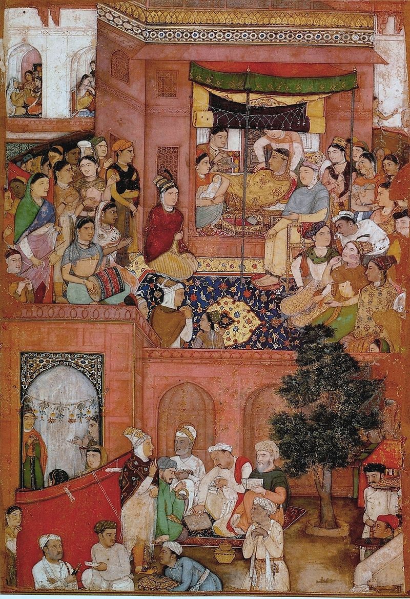 Bishan_Das._The_Birth_of_Prince,_ca_1610-15,_Page_from_Jahangirnama,_.jpg