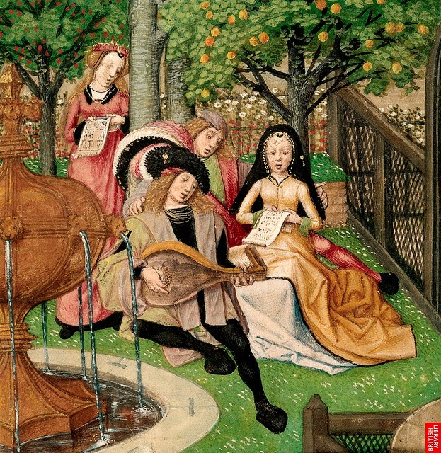 Garden of Pleasure. detail. Roman de la Rose. Bruges c. 1490-1500.jpg
