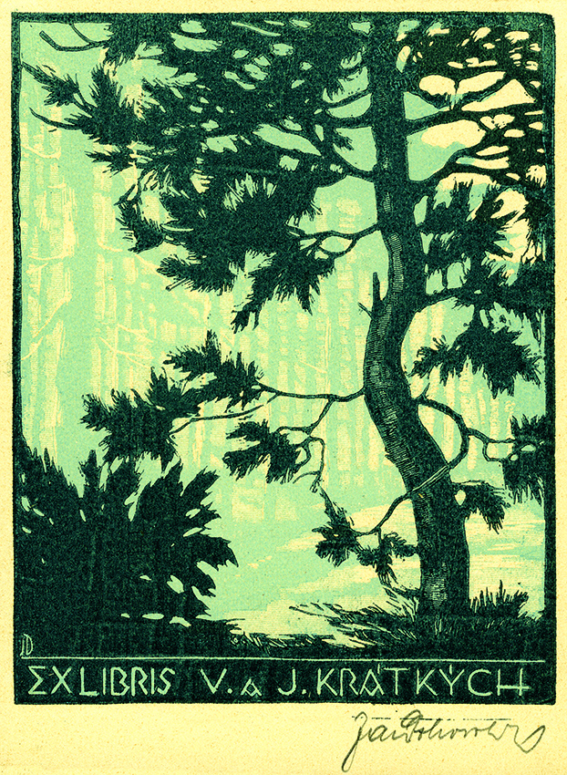Jaroslav_Dobrovolský_–_Exlibris_pro_V._a_J._Krátkých.jpg