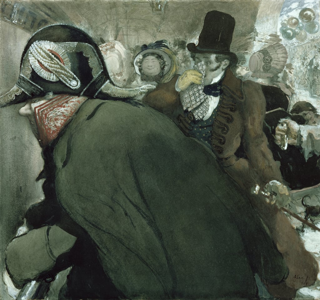 Leon Bakst - Illustration for The Nose by Nikolai Gogol (1809-52) 1904.jpg