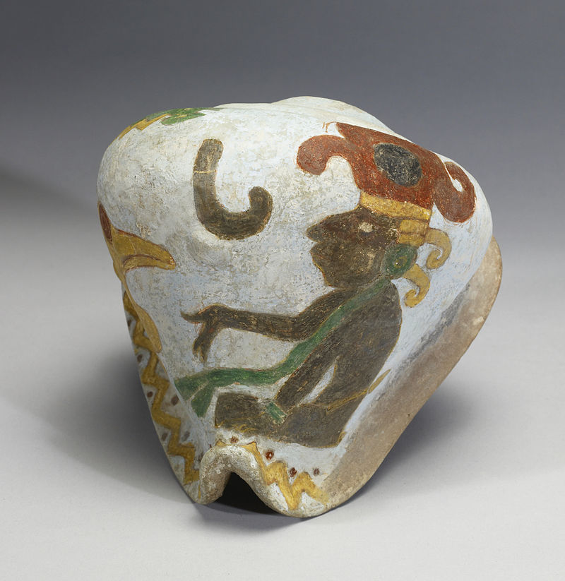 Mixtec_-_Polychrome_Effigy_Shell_-_Walters_482815_-_Side_A.jpg
