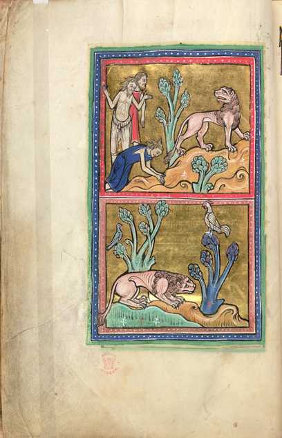 RochesterBestiaryFolio005vLion.jpg
