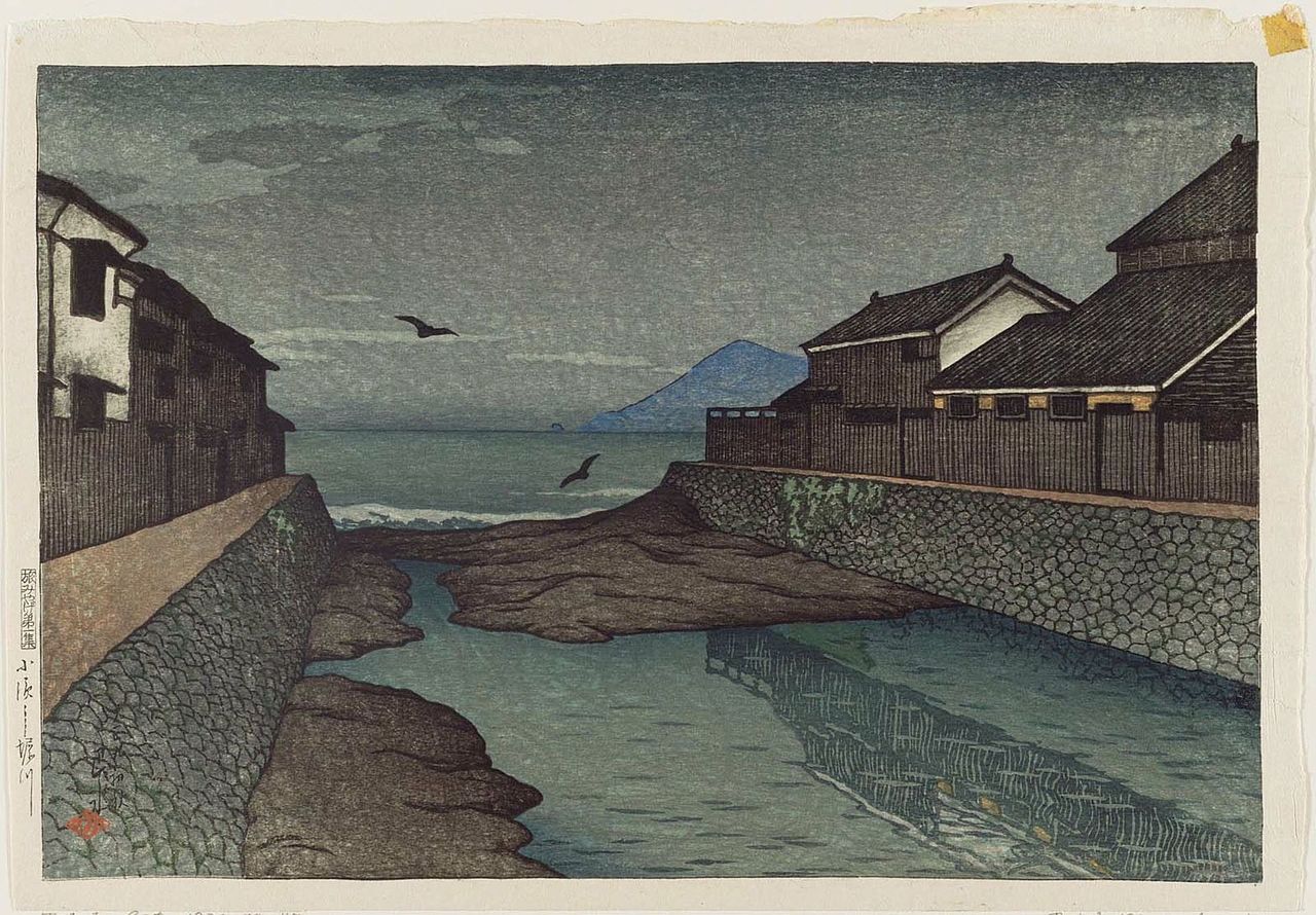 Tabi_miyage_dai_isshū,_Obama_Horikawa_by_Kawase_Hasui.jpg