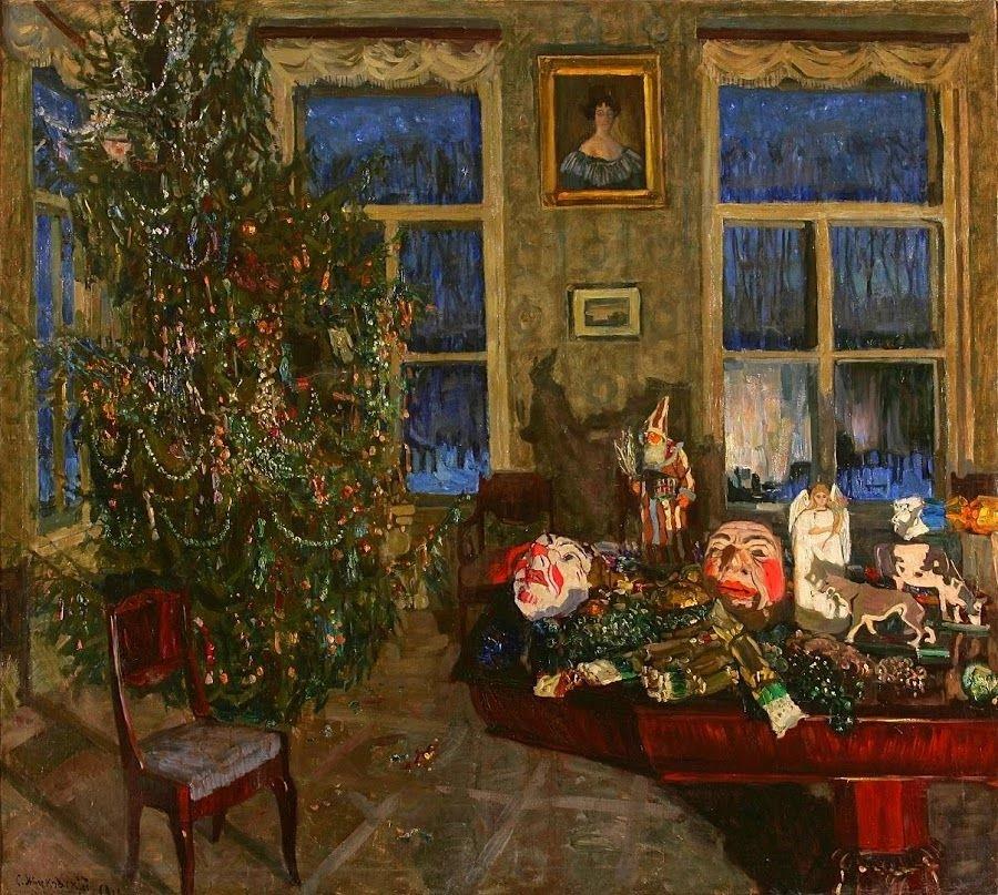 The night before Christmas (Interior with Christmas tree), 1918.jpg
