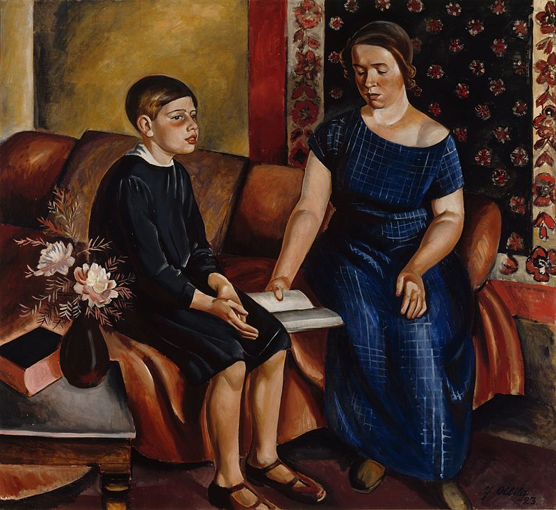 Yrjö_Ollila_(1887–1932)-_Hearing_the_Homework_-_Läksyn_kuulustelu_(29568368121).jpg